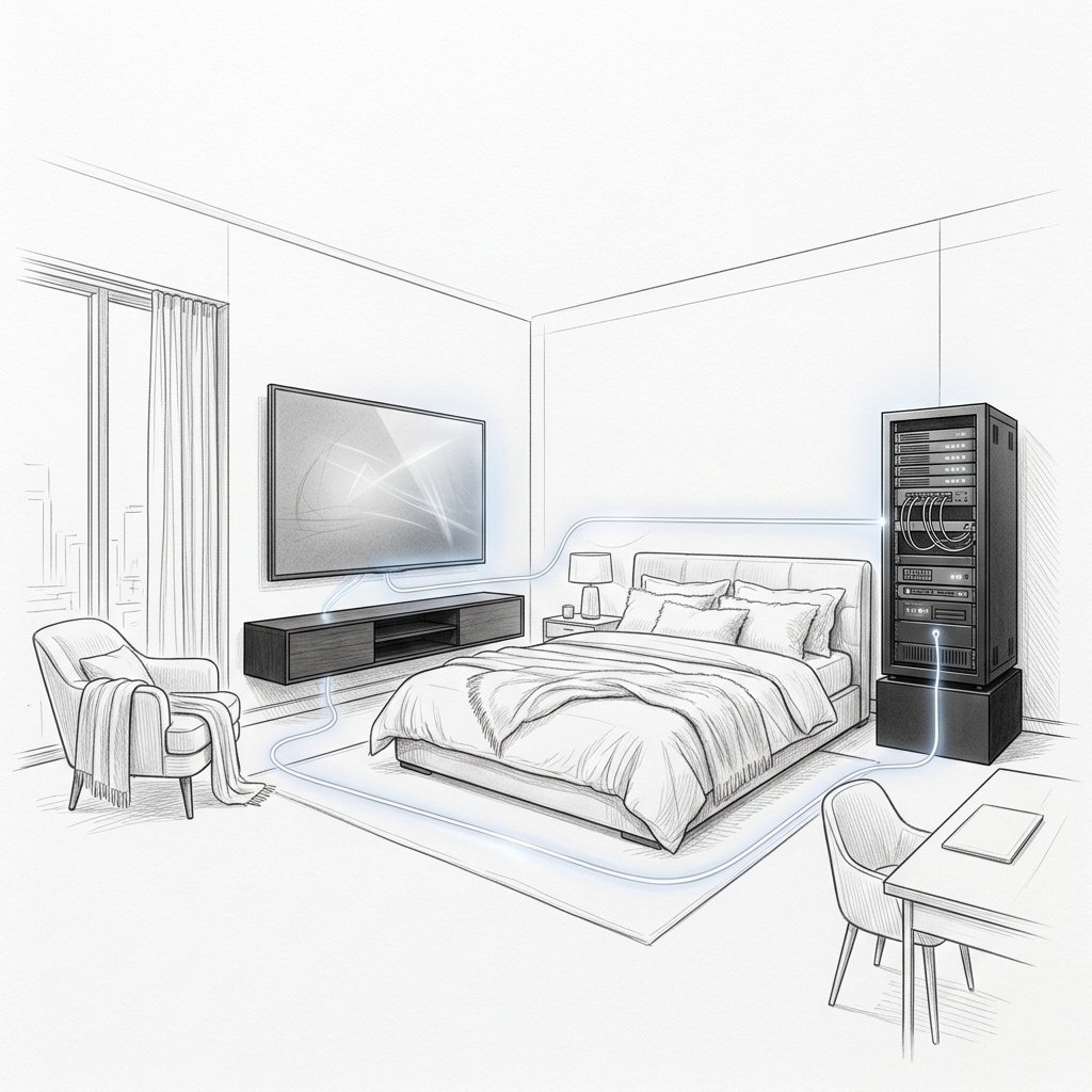 Otel Odası Karakalem